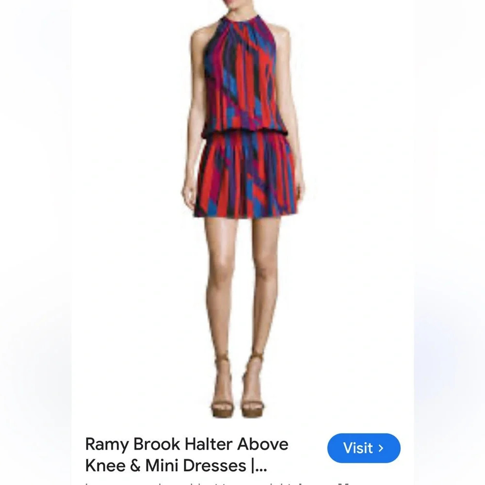 Ramy Brook silk mini dress size small